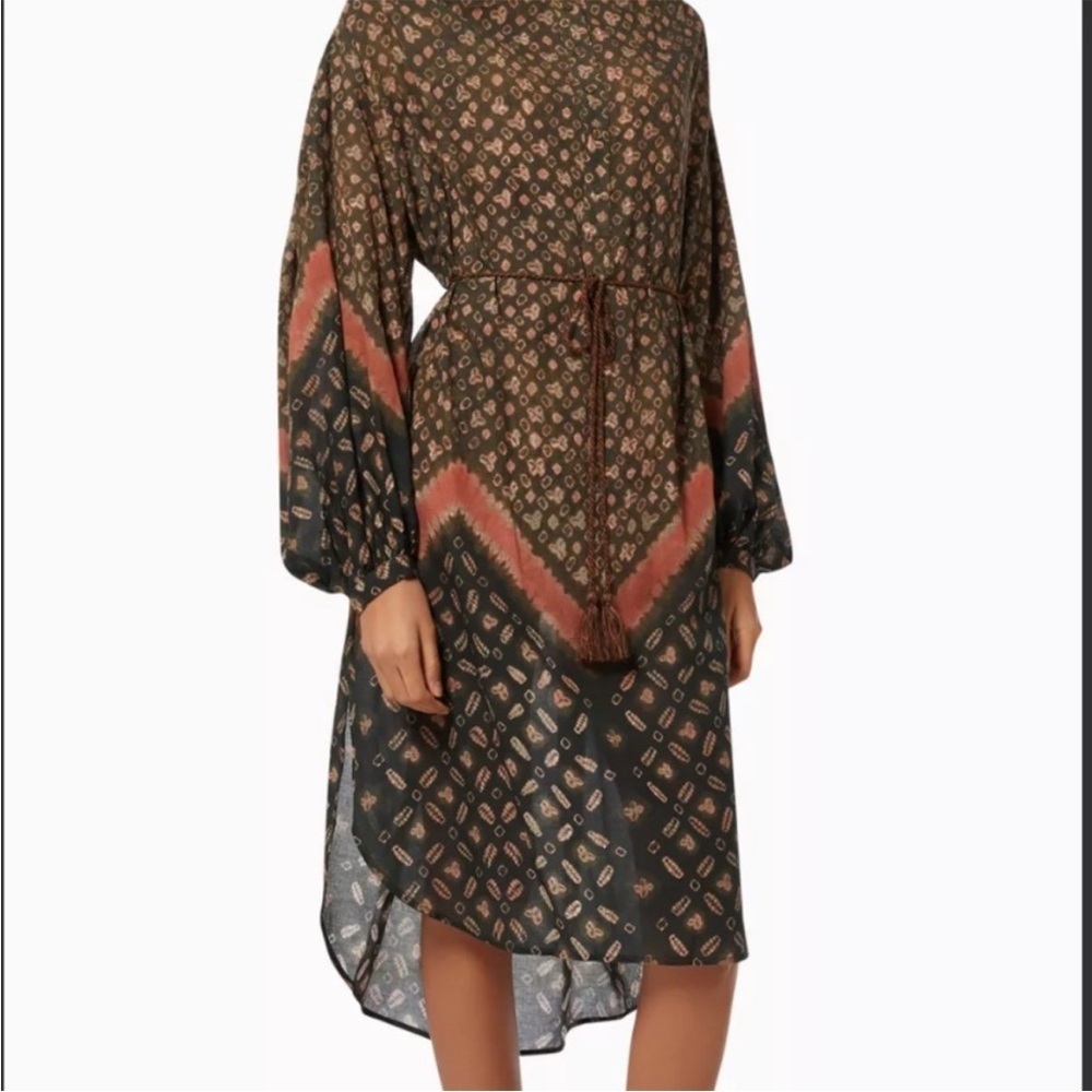 Ulla Johnson Agadir Coverup Jasper Size Small Tan Brown Bohemian Boho - Picture 2 of 11